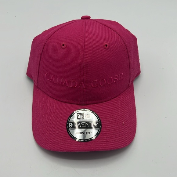 NWT CANADA GOOSE Wordmark Adjustable Cap SUMMIT PINK ONE SIZE UNISEX - Picture 8 of 16